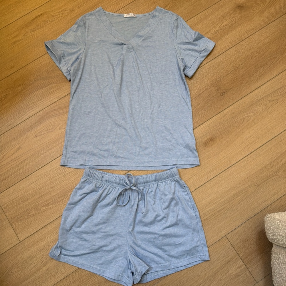 Light Blue Women's Sleepwear Set